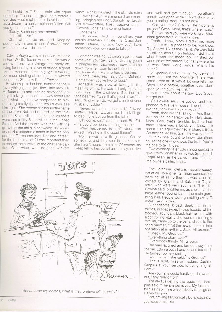 William Flew Omni Magazine Anthony Burgess The End of the World News page 5